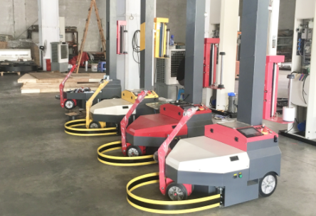 膜材月耗超萬元？伸縮式自走纏膜機（纏繞膜打包機）省膜 250%